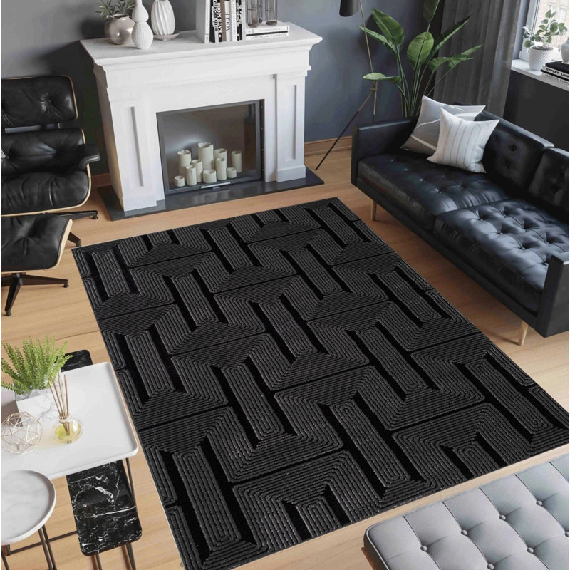 Solid Colour Area Rug, Rectangle 160 x 230 cm