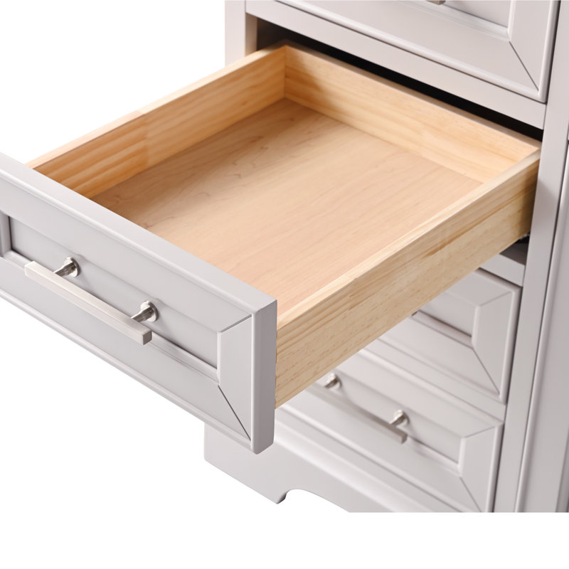 Thompson 60" W Single Bathroom Vanity, Taupe/Brushed Nickel