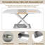 5-Piece Retractable Dining Table And Chair Set,Extendable Kitchen Dining Table Set For 4 To 6 People-554302300