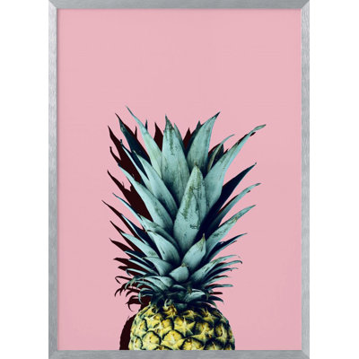 "Pineapple art 1" Framed Textured Wall Art