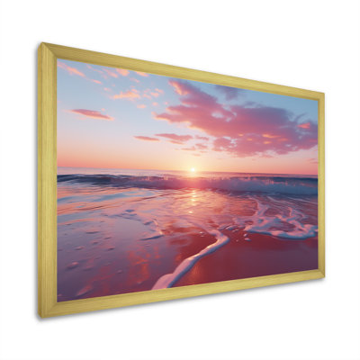Beach Cotton Candy Sunset Skies II - Coastal Sunset Wall Art