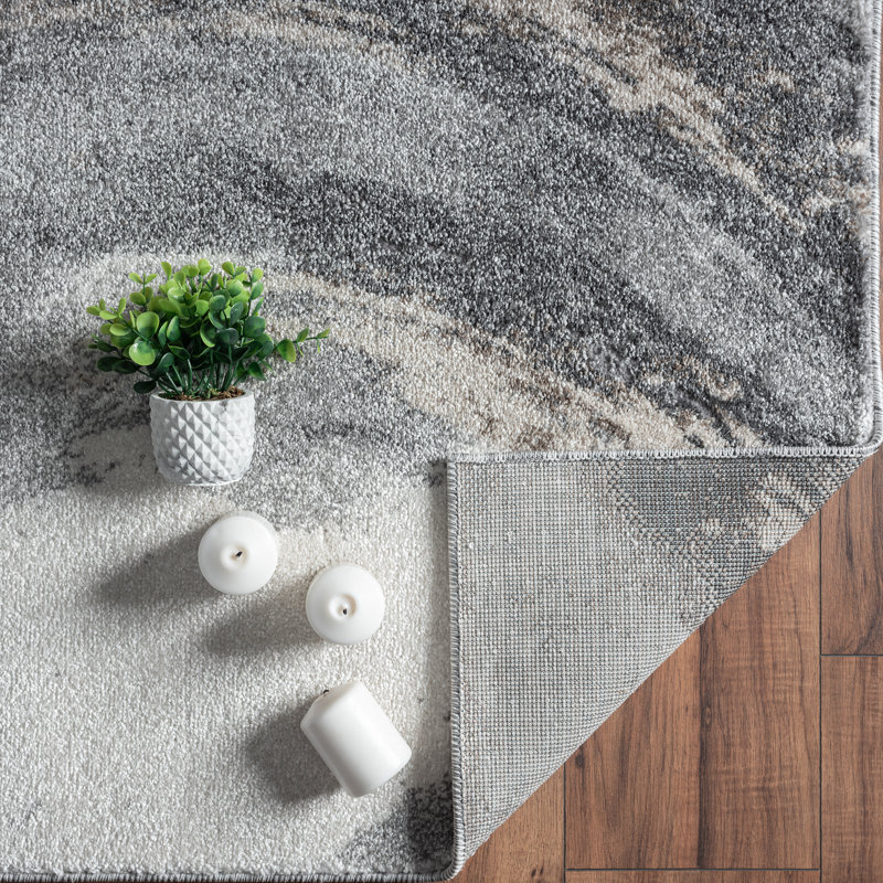 Tapis gris Alaxandria, Rectangle 8 pi x 10 pi