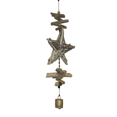 Weather Resistant Wood Astrology & Stars Wind Chime