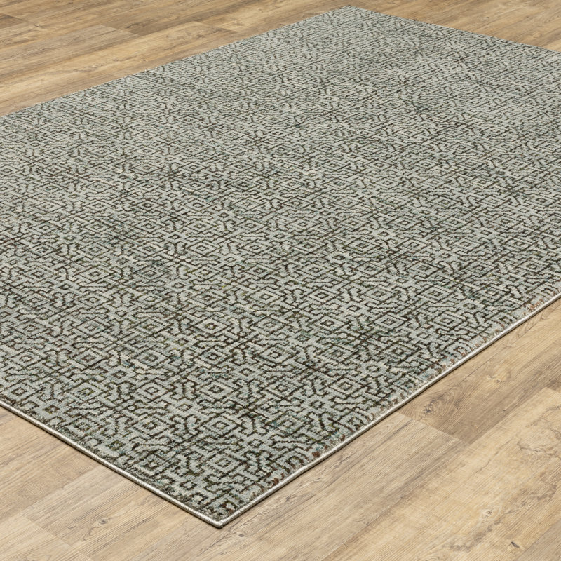 Tapis bleu / brun Amot, Blue/ Brown, Rectangle 10' x 13'2"