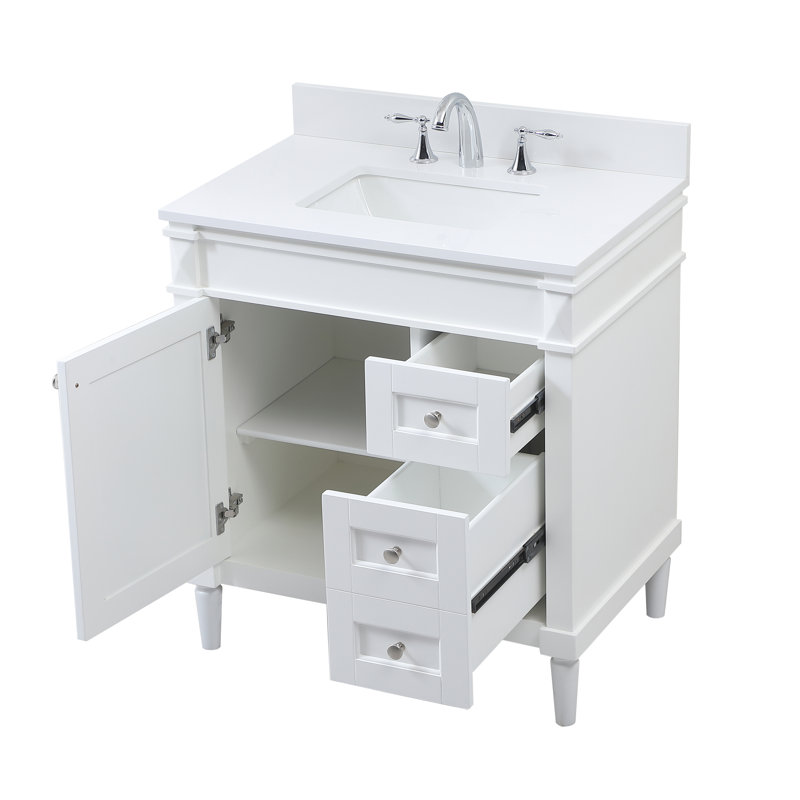Ensemble de meuble-lavabo simple 32 po Readington, Blanc