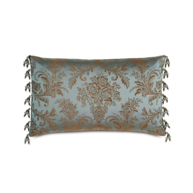 Monet Foscari with Beaded Trim Lumbar Pillow Cover & Insert