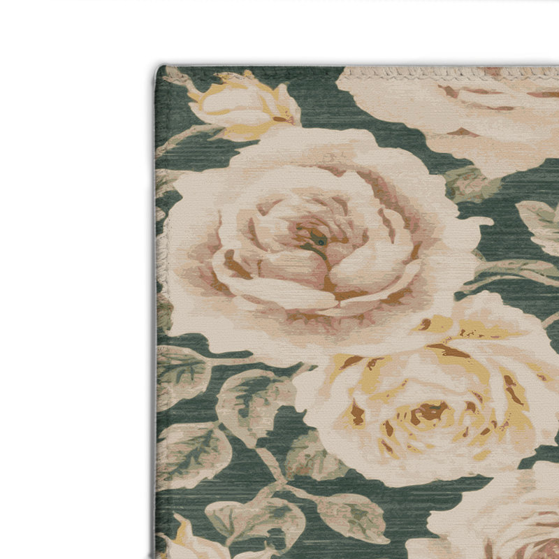 Tapis beige d'intérieur et d'extérieur Botanical, Rectangulaire 2 pi x 3 pi