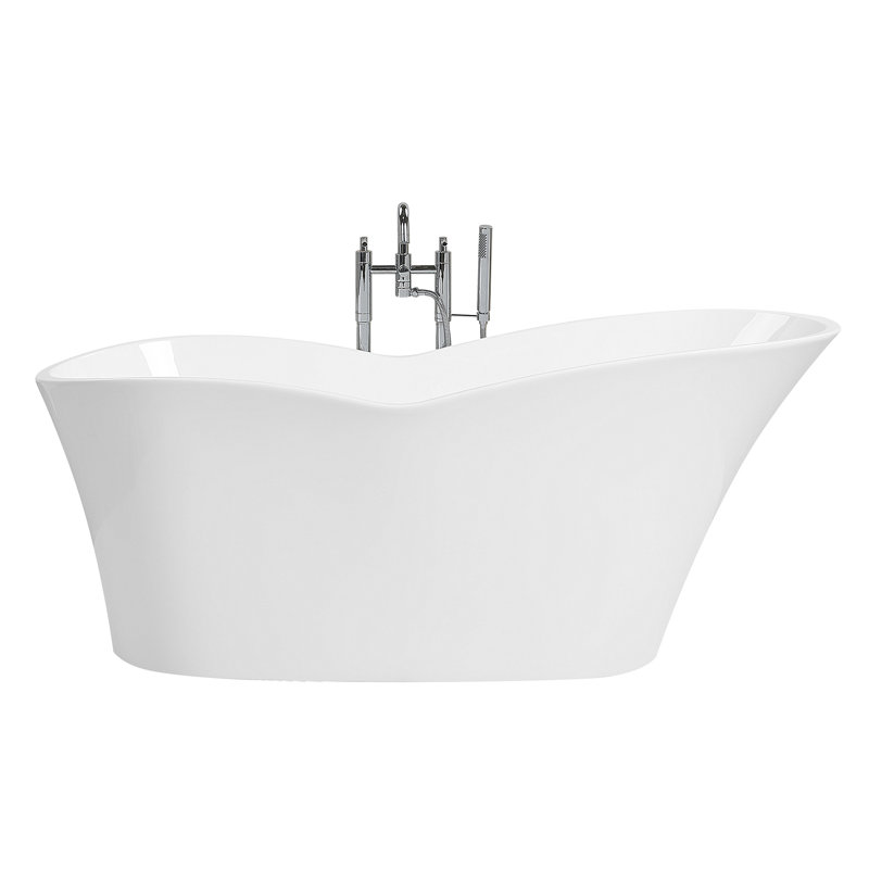 Martinson 800 mm W Freestanding Acrylic Bath, White