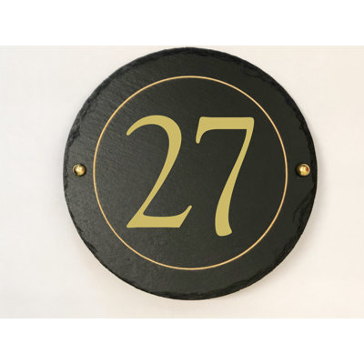 Easingwold 24cm H Stone House Number
