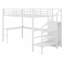 Lit mezzanine avec bureau en L et port USB, tablette de garde-robe et DEL-1601869078