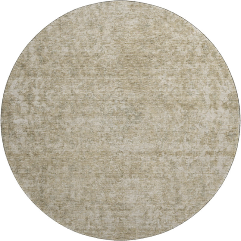Premium Machine Washable Baford AMF1645 Global Rug, Round 8'
