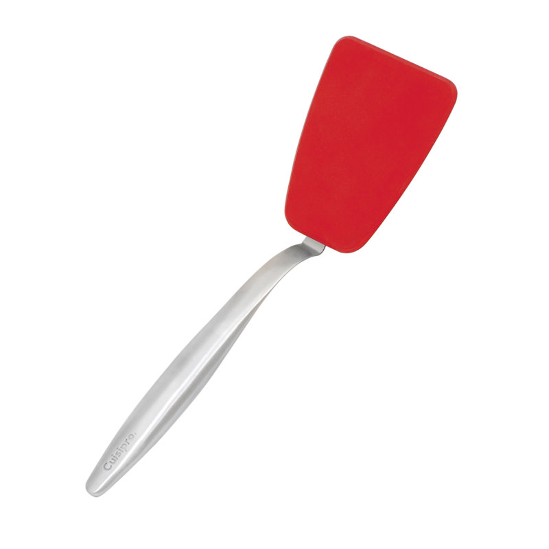 Cuisipro Tools, Silicone, Mini Turner, Ergonomic Stainless Steel Handles, 20cm, Red