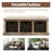Rustic Storage Bench With 3 Removable Classic Rattan Basket , Entryway Bench With Removable Cushion-766084852
