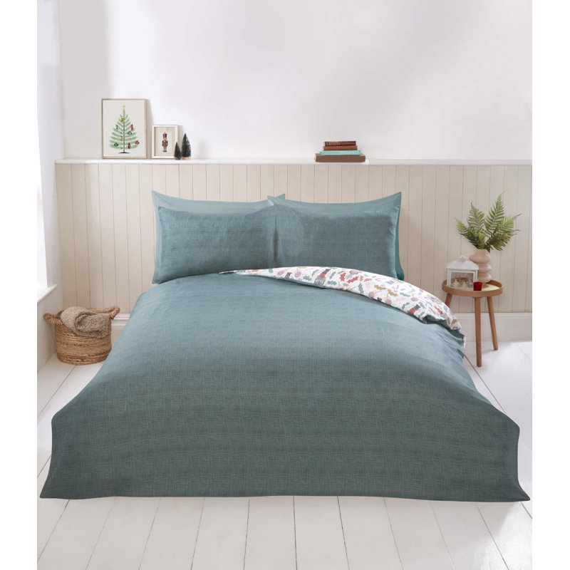 Nutcracker Microfiber Microfiber Abstract Duvet Cover with Pillowcases Included, Double Duvet Cover + 2 Standard Pillowcases