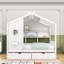 Lit en bois avec tiroirs et tablettes-1138077414