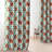 Gail Tribeca Hibiscus Floral Printed Faux Linen Rod Pocket Room Darkening Curtains - Single Panel Drapes-1117595056