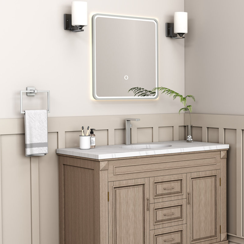 Wall Mounted Bathroom Towel Ring, Brushed Nickel
