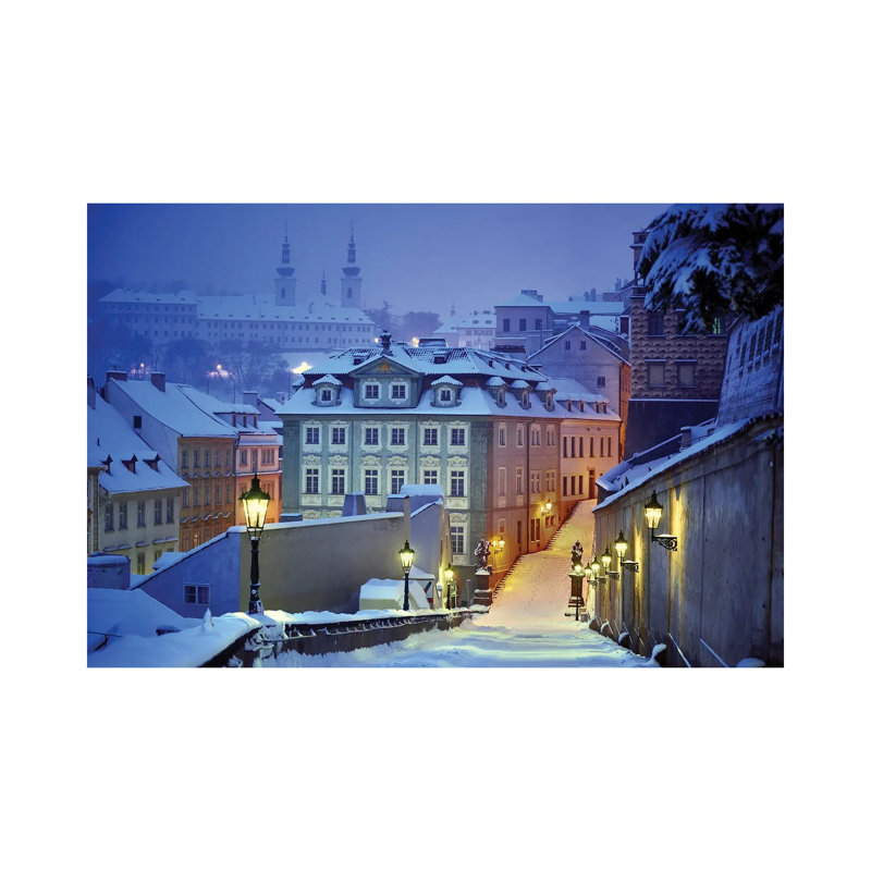 Prague In White by Martin Froyda - Wrapped Canvas Print, 66.04 cm H x 45.72 cm W x 1.91 cm D