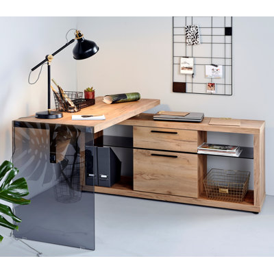 Watlington Modular L-Shaped Glass Writing Desk