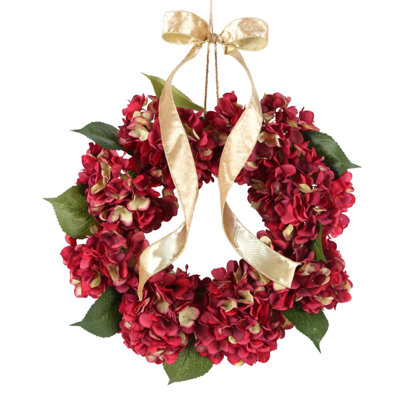 Silk and Plastic 40 cm Artificial Wreath
