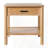 Natural Rubber Wood Side Table