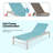 76.8" Long Aluminum Reclining Chaise Lounge Set-1430075268