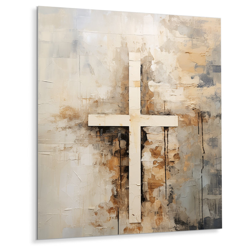 - Reproduction d'art mural en métal Christianity, H 32 po x l 24 po x P 1 po