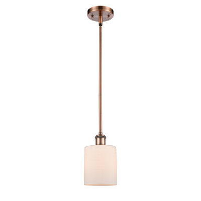 Luminaire suspendu cylindrique 1 lumière Leilani