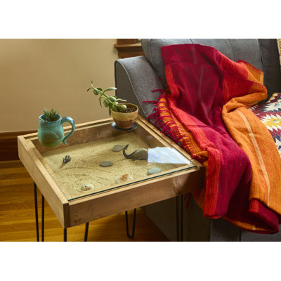 Table de bout en verre
