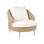 Dellora Wicker Outdoor Lounge Chair with Ottoman-295832357