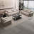 European style simple sofa tea table combination