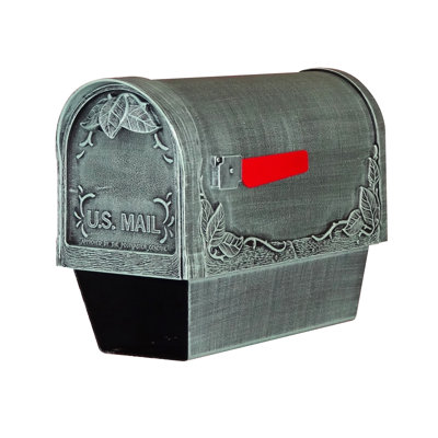 Schermerhorn Aluminum Post Mounted Mailbox with Magnetic Closure