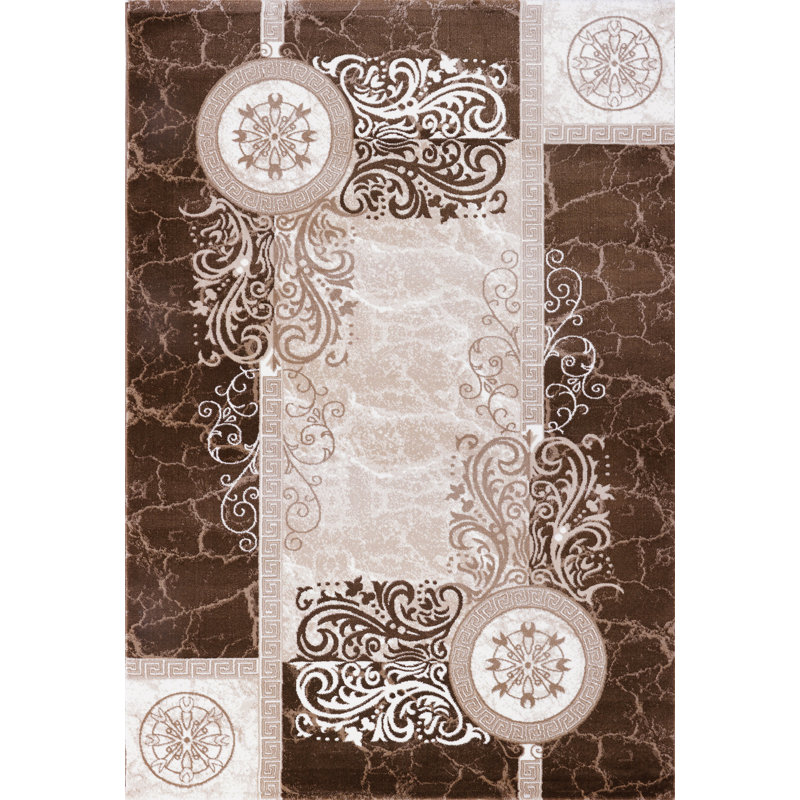 Massira Floral Area Rug, Rectangle 80 x 150cm