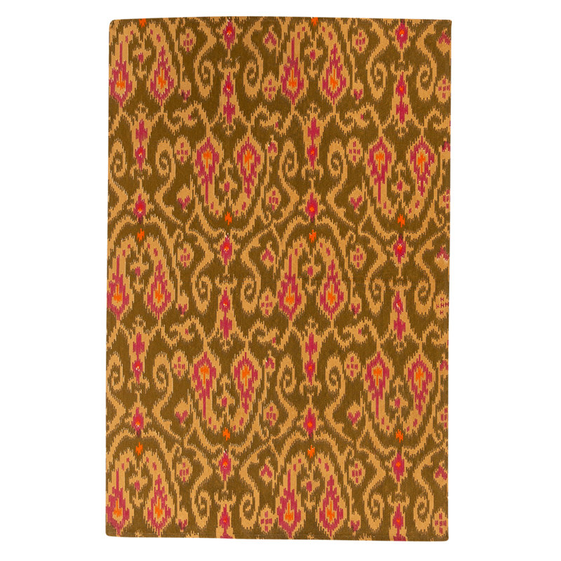 Tapis rectangulaire en laine à tissage plat