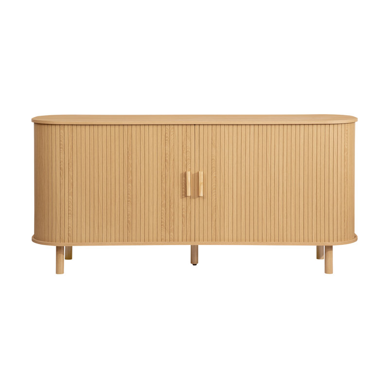 Suire 2 DOOR FLUTED SIDEBOARD, Oak Wood