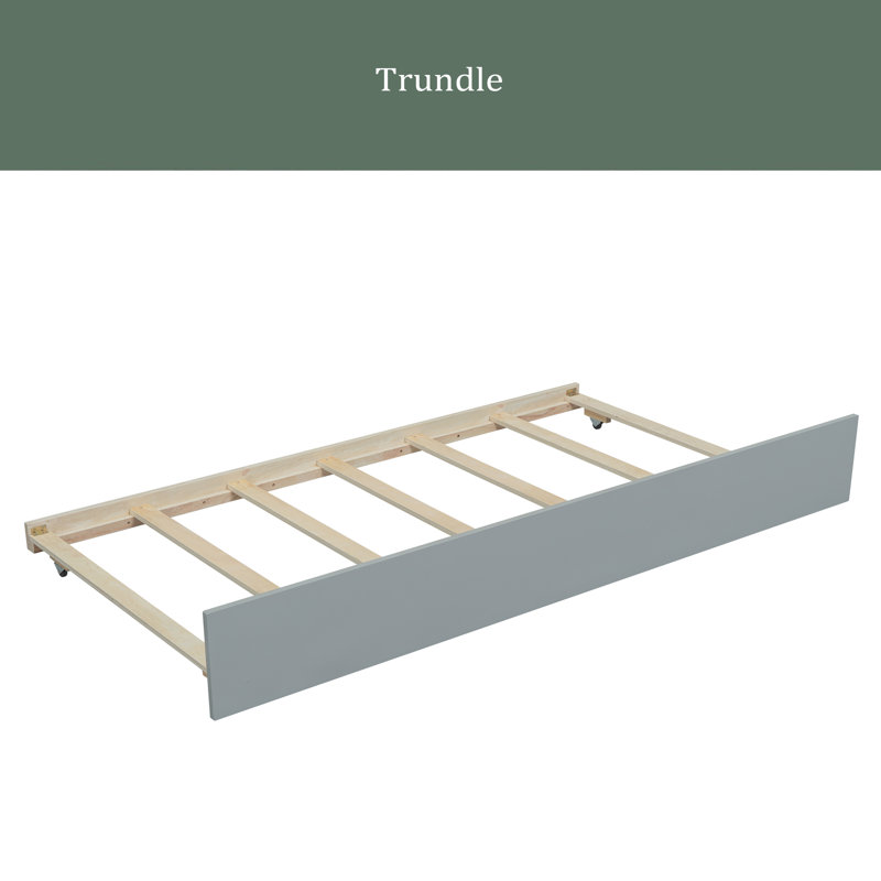 Sonnett Daybed with Trundle, Gray