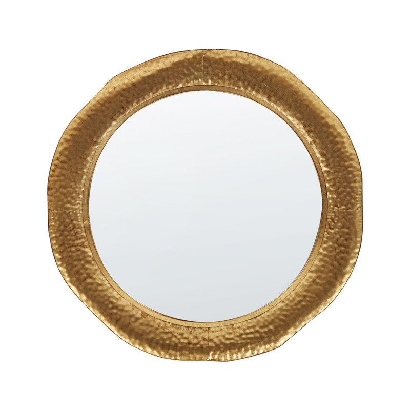 Aarynn Metal Round Mirror
