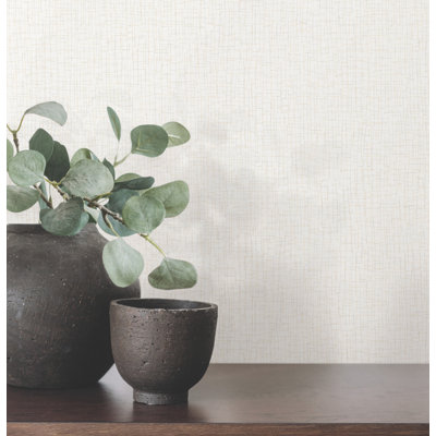 Aden White Linear Abstract Wallpaper