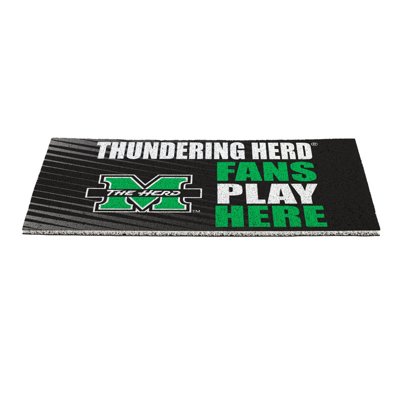 Marshall University Fan PVC Mat, 28"x16"