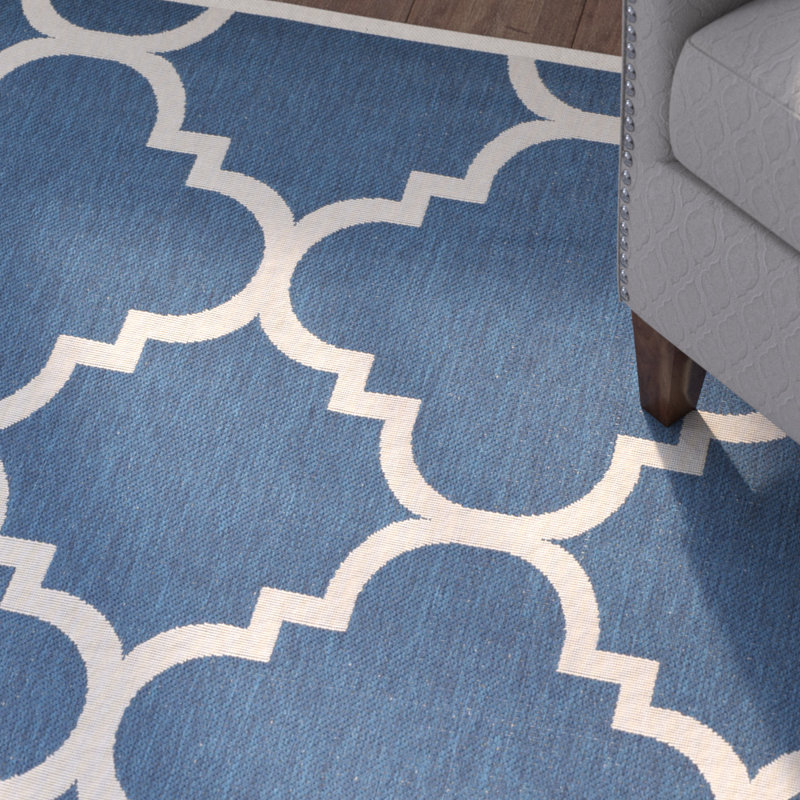 Herefordshire Performance Geometric Indoor/Outdoor Area Rug, Rectangle 8' x 11'