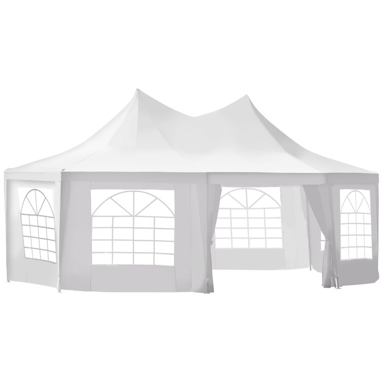TOOLPORT Party Tent 4x8m Barnum High Quality PE 450 N White