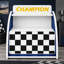 Table de chevet Kids Racing Car avec tablette de rangement ouverte, 1 tiroir, bande de protection arrondie-330270079