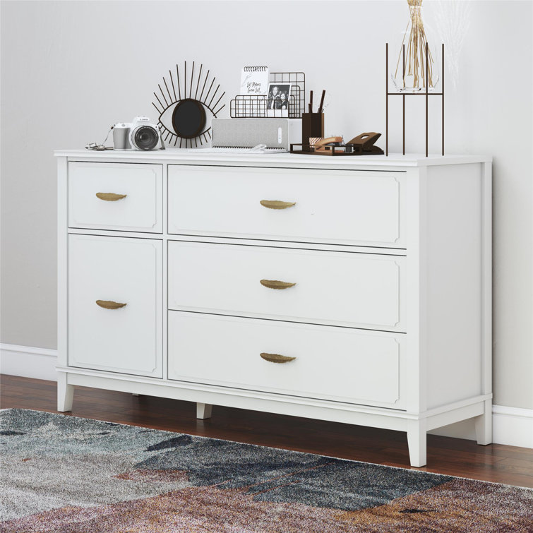 Commode combinée 4 tiroirs l 53,54 po Stella