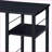 Desks, Modern 2-Shelf Writing Desk 47.5” Wide | Black | Wood &amp; Metal-721700277
