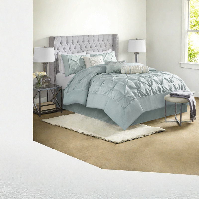 De literie pour très grand lit, chambre capitonnée en polyester pour maison moderne