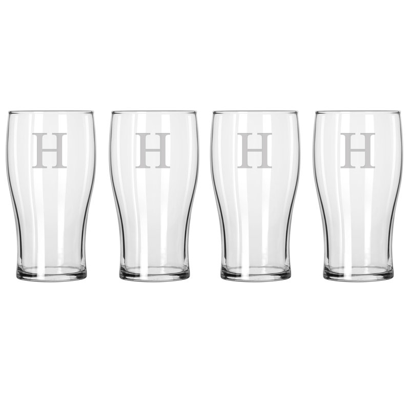 Ballentines Script Monogram 20oz. Pilsner Glass Set