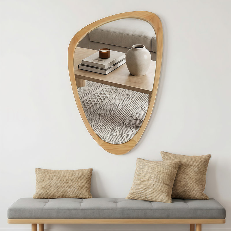 Miroir décoratif 20 "X30", 30 po x 20 po, Chêne