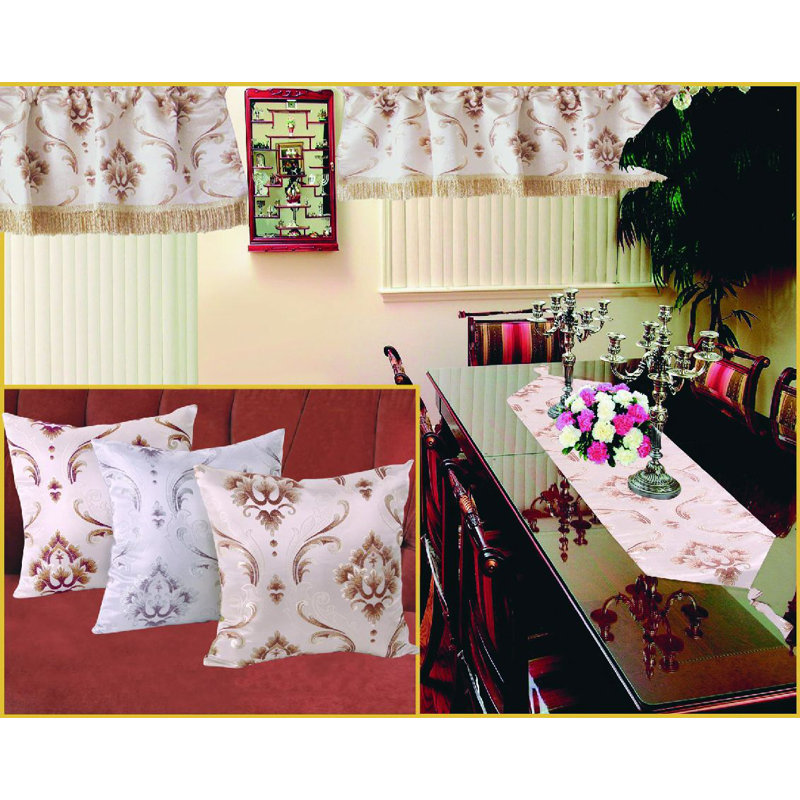Jupe de fenêtre 60" luxueux rétro Kylee, Or