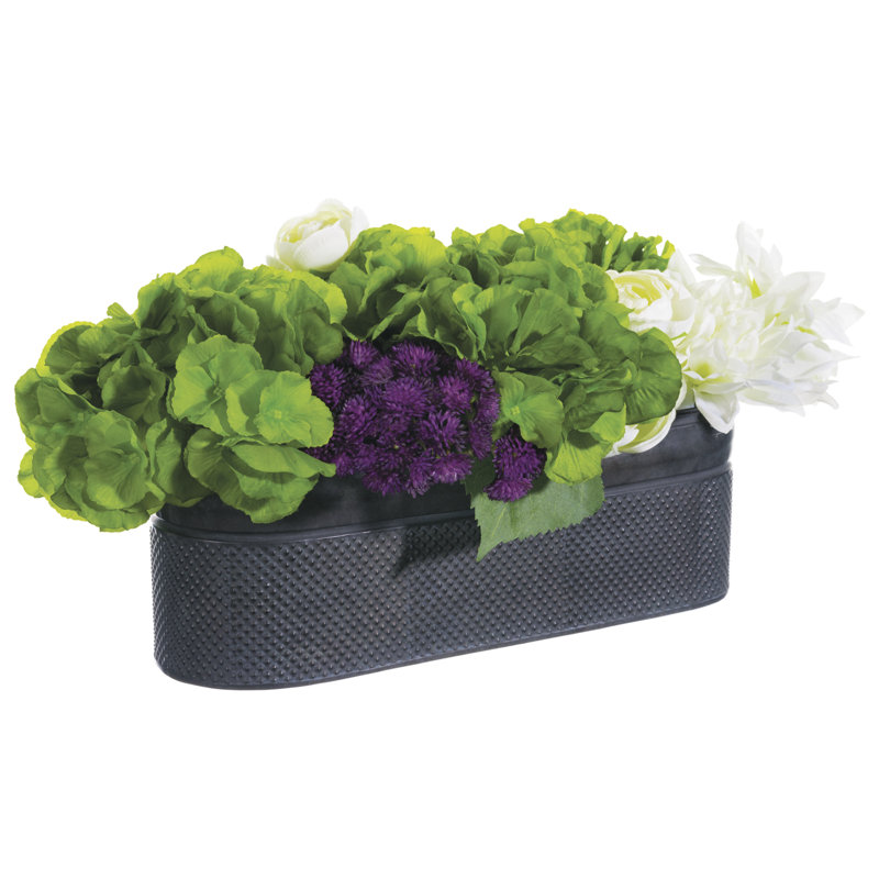 Faux Plant, 12" H x 19" W x 9" D