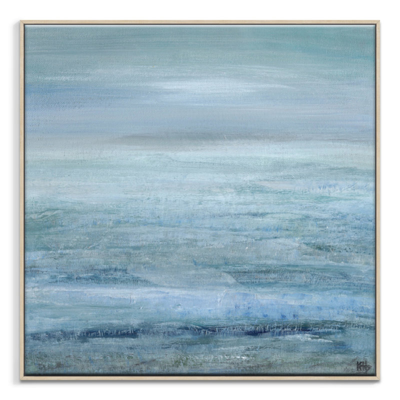 Passing Storm by Karen Hopkins - Wrapped Canvas Painting, 41cm H x 41cm W, Timber Floater Frame